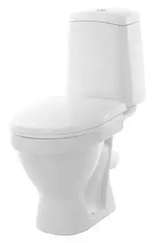 Унитаз компакт «Sanita» Лада комфорт WC.CC/Lada/2-DM/WHT.G/S1 белый с сиденьем дюропласт с микролифтом белое