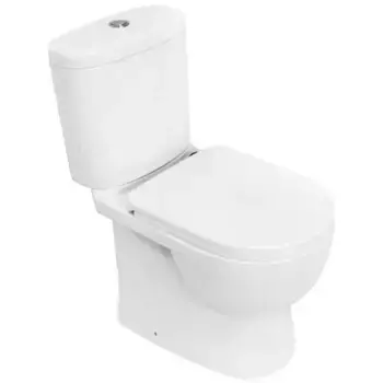 Унитаз компакт «Sanita Luxe» Art Lux белый с сиденьем дюропласт с микролифтом белое