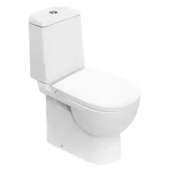 Унитаз компакт «Sanita Luxe» Best Exclusive WC.CC/BEST/2-P/WHT.G белый с сиденьем термопласт белое