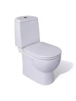 Унитаз компакт «Sanita Luxe» Best Lux белый с сиденьем дюропласт с микролифтом белый