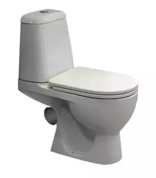 Унитаз компакт «Sanita Luxe» Max белый с сиденьем дюропласт с микролифтом белый