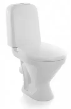 Унитаз компакт «Sanita» Самарский эконом WC.CC/Samarsky/1-P/WHT.G/S1 белый с сиденьем полипропилен белое