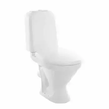 Унитаз компакт «Sanita» Самарский Эконом белый с сиденьем полипропилен белое