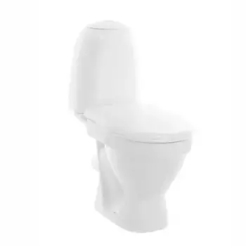 Унитаз компакт «Sanita» Виктория Эконом белый с сиденьем полипропилен белое