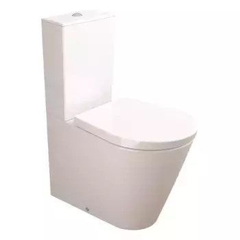 Унитаз компакт «Sanitana» Glam белый с сиденьем термопласт с микролифтом белый