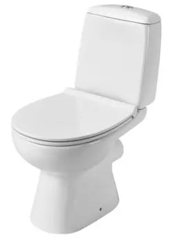 Унитаз компакт «Santek» Цезарь 1WH302415 белый с сиденьем дюропласт с микролифтом белое