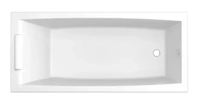 Ванна акриловая «1Marka» Aelita Slim 165/75 без опор без сифона белая