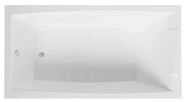 Ванна акриловая «1Marka» Aelita Slim 170/90 без опор без сифона белая