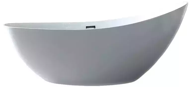 Ванна акриловая «Abber» AB9233 184/79 с каркасом с сифоном белая