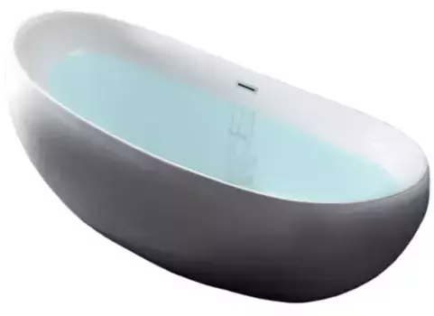 Ванна акриловая «Abber» AB9236 170/80 с каркасом с сифоном белая