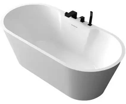 Ванна акриловая «Abber» AB9299-1.6 160/80 с каркасом с сифоном белая