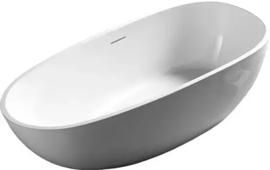 Ванна акриловая «Abber» AB9356-1.5 150/75 с каркасом с сифоном белая