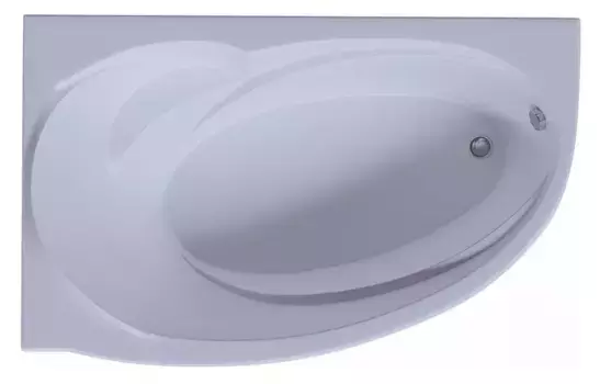 Ванна акриловая «Акватек» Бетта 170/97 с экраном с каркасом с сифоном белая левая