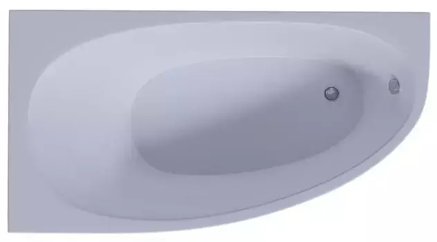 Ванна акриловая «Акватек» Дива 150/90 без опор без сифона белая левая