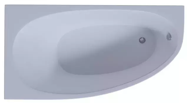 Ванна акриловая «Акватек» Дива 170/90 без опор без сифона белая левая