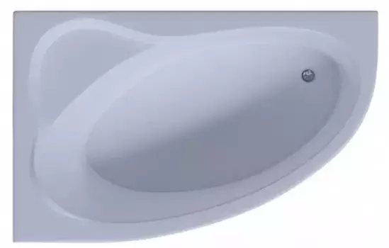 Ванна акриловая «Акватек» Фиджи 170/110 без опор без сифона белая левая