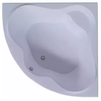 Ванна акриловая «Акватек» Галатея 135/135 с экраном с каркасом с сифоном белая