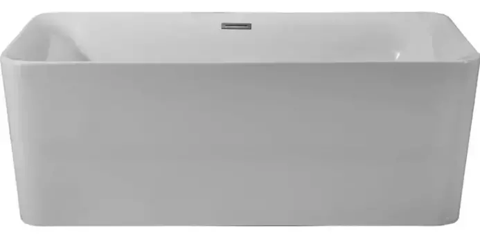 Ванна акриловая «Акватек» Квадро 180/80 с ножками с сифоном белая