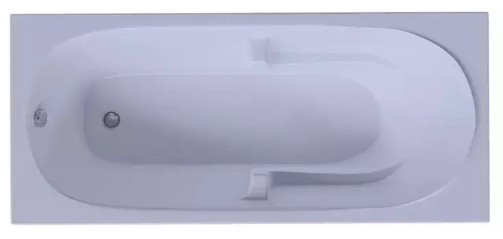Ванна акриловая «Акватек» Лея 170/75 (разборный) с экраном с каркасом с сифоном белая левая