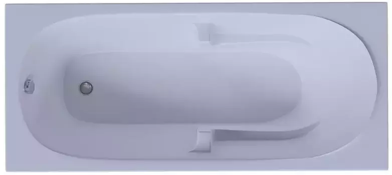 Ванна акриловая «Акватек» Лея 170/75 с каркасом с сифоном белая