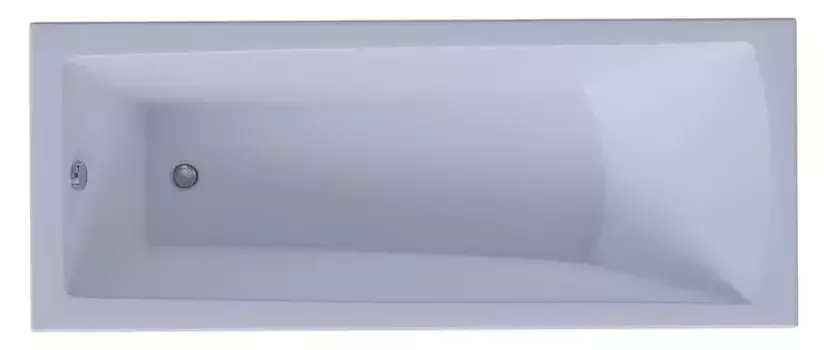 Ванна акриловая «Акватек» Либра 170/70 New (разборный) с экраном с каркасом с сифоном белая левая