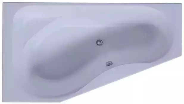 Ванна акриловая «Акватек» Медея 170/95 с каркасом с сифоном белая левая