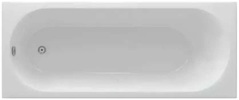 Ванна акриловая «Акватек» Оберон 180/80 с экраном с каркасом с сифоном белая левая