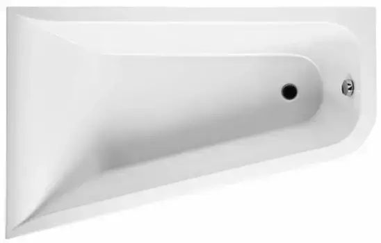Ванна акриловая «Am.Pm» Spirit 160/100 без опор без сифона белая левая