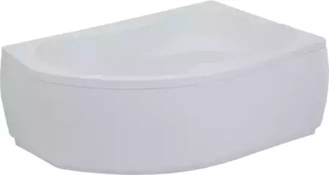 Ванна акриловая «Aquanet» Capri 160/100 с экраном с каркасом без сифона с ручками белая правая