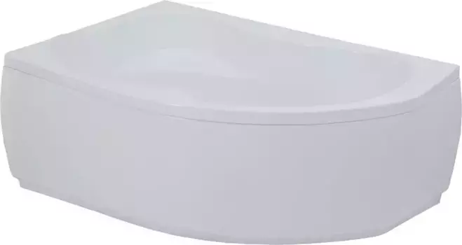 Ванна акриловая «Aquanet» Capri 160/100 с экраном с каркасом без сифона с ручками белая левая