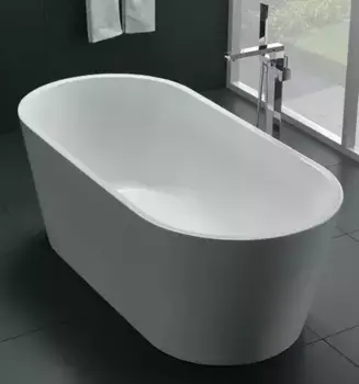 Ванна акриловая «Art&Max» AM-203 160/75 с ножками с сифоном белая