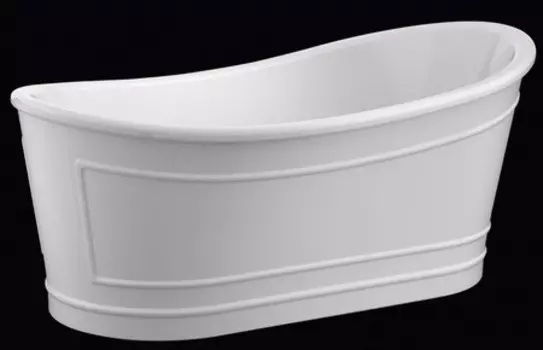 Ванна акриловая «Belbagno» BB32S 165/73 с ножками без сифона белая