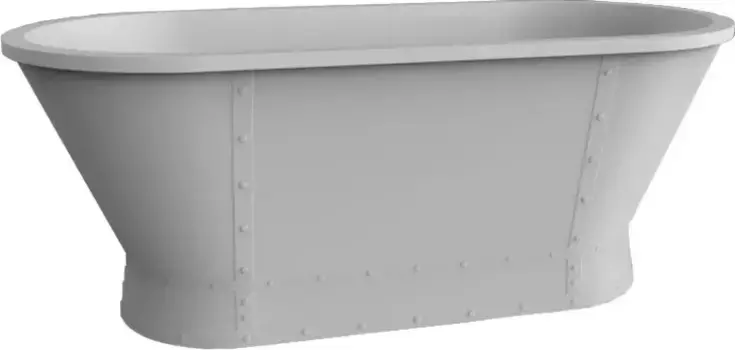 Ванна акриловая «Belbagno» BB35 168/78 на подиуме с сифоном белая