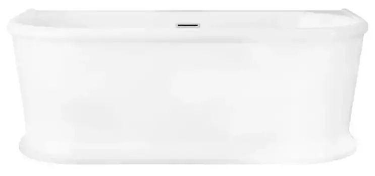 Ванна акриловая «Belbagno» BB408 150/80 с ножками перелив без сифона белая