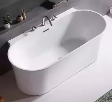 Ванна акриловая «Belbagno» BB409 170/80 с ножками с сифоном белая