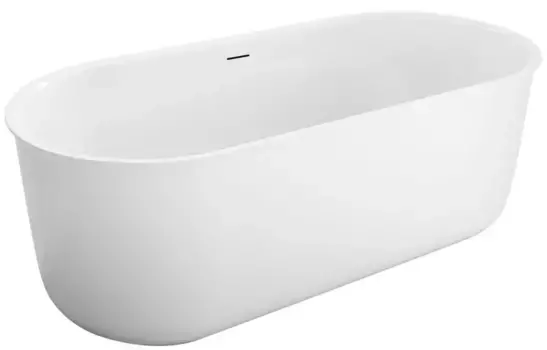 Ванна акриловая «Belbagno» BB709 170/80 с ножками с сифоном белая