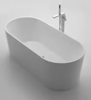 Ванна акриловая «Belbagno» BB71-1500-W0 150/75 без перелива с ножками без сифона белая