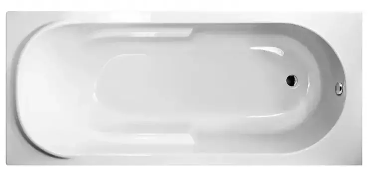 Ванна акриловая «Berges Wasserhaus» Lumbo 160/75 без опор без сифона белая