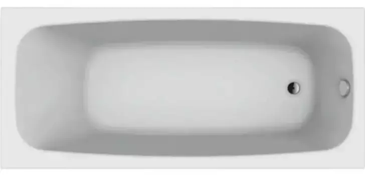 Ванна акриловая «Berges Wasserhaus» Nelu 160/75 без опор без сифона белая