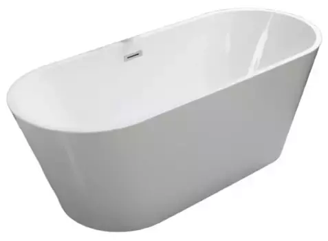 Ванна акриловая «Cerutti» Sella 170/75 с ножками с сифоном белая