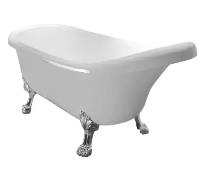 Ванна акриловая «Cerutti» Vico C-2014 150/75 с ножками с сифоном белая/хром