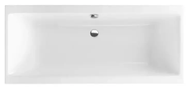 Ванна акриловая «Excellent» Pryzmat Slim 150/75 без опор без сифона белая