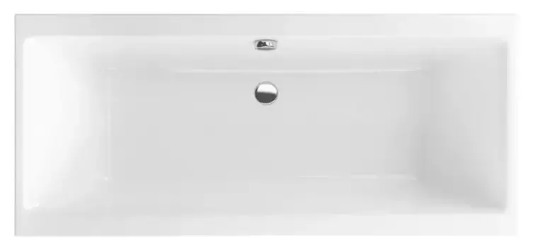 Ванна акриловая «Excellent» Pryzmat Slim 170/75 без опор без сифона белая