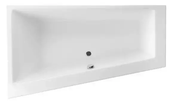 Ванна акриловая «Excellent» Sfera Slim 170/100 без опор без сифона белая левая