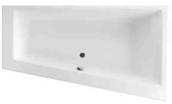 Ванна акриловая «Excellent» Sfera Slim 170/100 без опор без сифона белая правая