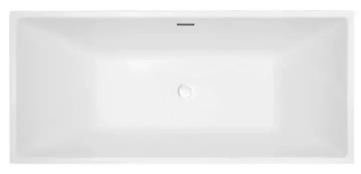 Ванна акриловая «Gemy» AB9224-1.7 170/80 с каркасом с сифоном белая