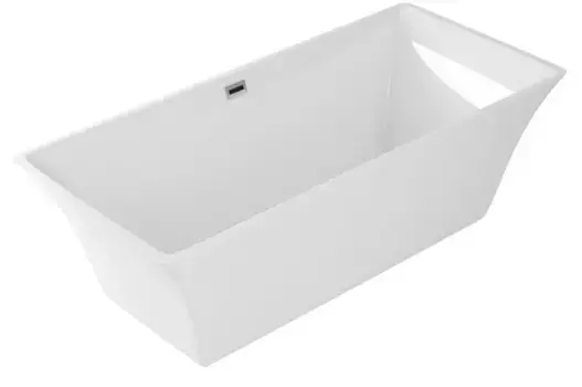 Ванна акриловая «Grossman» GR-1901 180/80 с ножками с сифоном белая