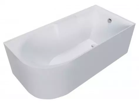 Ванна акриловая «Grossman» GR-2201L 150/75 с каркасом с сифоном белая левая