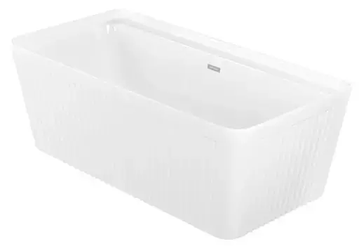 Ванна акриловая «Grossman» GR-28041 Cristal 160/75 с сифоном белая