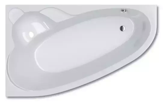Ванна акриловая «Koller Pool» Nadine 170/100 без опор без сифона белая левая
